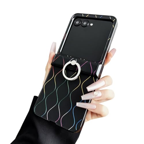 AGENIUS�EFor Razr 60/60s/60d �P�[�X �ϏՌ� �J�o�[ PU���U�[ �܂肽���݌^ ��̌^�����O�t�� �X�^���h�@�\ �X�g���b�v�� �V���v�� ������ �X�g���b�v�z�[���t�� For Motorola ���g���[�� ���[�U�[60 / �E���g��