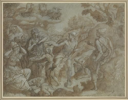 Impression d'affiches Alessandro Allori le Jugement de Paris pour décor de bureau