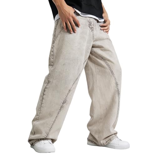 Vhersily Streetwear Harem - Pantalones de hombre Hip Hop Techwear, pantalones juveniles, informales, pantalones sueltos, multibolsillo, deporte, chándal deportivo de los años 50, estilo básico vintage
