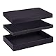 BENECREAT 6 Pack Schwarz Halskette Ring Geschenkbox 20x13x3cm Rechteck Pappe Schmuckschatullen Kraftpapier Box mit Schwamm für Halskette, Ohrring, Ohrstecker