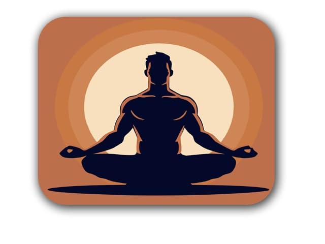 Image of Shivor Mouse Pad | Heat Resistant Rubber Base | Zen Design Print Surface | Non Slip Desk Grip | 3mm Thickness for Smooth Tracking | Standard