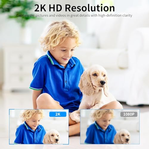 Image of VSTARCAM 5G Indoor Security Camera for Pet Camera, Dual-Band WiFi (2.4GHz /5GHz), 2K UHD Dog Camera w /5x Zoom, Motion Detection, 2-Way Audio, Color Night Vision, 20260402