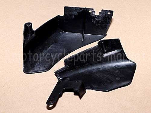 Accessories Motorcycle Black Abs Plastic Air Deflector Saddle Shield Heat Deflector For Harley Dyna 2006-Later Mid Frame Heat Deflectors #TOP4