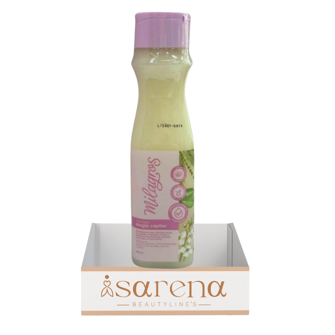 Isarena Beautylines - Shampoo Magia Capilar 450ml Reparador y fortalecedor anticaida cabellos Milagros Colombia crecimiento Hair Care Cuidado Capilar Milagros Shampoo Natural