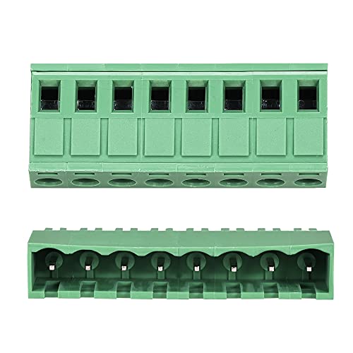 Bloque de terminales de tornillo PCB 5.08mm de 5 pines: conectores macho hembra 7