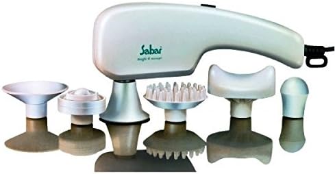 Sabar Magic-6 Electric Handheld 6 in 1 Full Body Massager with 6 "Soft" Massage Heads | Beauty Massage Machine for Home & Beauty Parlours