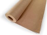 Brown Kraft Paper Roll 18” x 1800” 150 Ft Long- Single Roll- 100% Recycled Material - Easel Paper Roll - Arts and Crafts Activities - Gift Wrapping- Shipping and Packaging Paper - By Woodpeckers