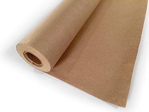 Brown Kraft Paper Roll 18 x 1800 Inches (150 Feet Long) Single Roll, 100% Recycled Material, Easel Paper Refill Roll, Arts and Crafts Activities, Gift Wrapping, Shipping Packaging Paper by Woodpeckers