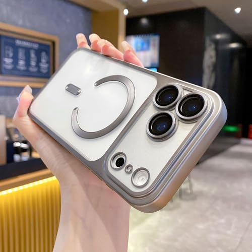 iPhone 15 Plus �p�P�[�X MagSafe�Ή� ���^ �}�b�g�� ������ ���b�L���H TPU �ϏՌ� �S�ʕی� �J���������Y�ی� ��̌^ �����ӂ���15 Plus�p�P�[�X �y�� ���C�����X�[�d �ϋv�� �X�^�C���b�V�� �l�������ی� �O���[
