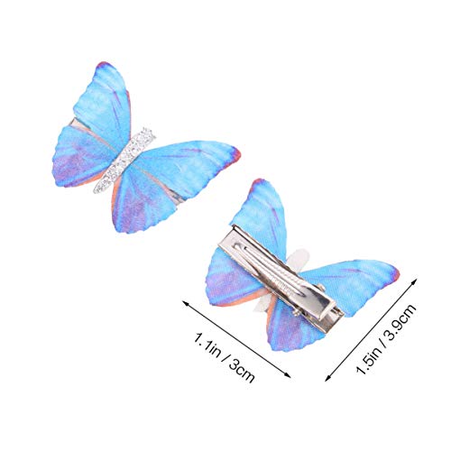 Minkissy Q151070P1B2 5Pcs Butterfly Hair Clips Mini Butterfly Glitter Barrette Baby Hair Clips Fairy Bobby Pin Hair Accessories thumb #6
