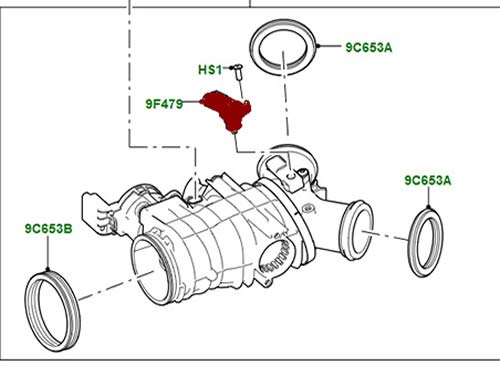 GENUINE LAND ROVER MANIFOLD MAP SENSOR RANGE ROVER 13 ON LR4 RANGE ROVER SPORT 14 DISCOVERY LR077148