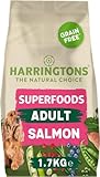 Harringtons Superfoods Complete Grain Free Dry Adult Dog Food Salmon with Veg 1.7kg (Pack of 4) - Made with All Natural Ingredients (Packaging may vary)