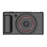 Asixxsix 5K-Digitalkamera, 80 MP, Autofokus, 16-facher Zoom, Reisekamera mit 180-Grad-Klappbildschirm, 6-Achsen-Stabilisierung, Videokamera für Fotografie, Vlog, Reisen (Black)