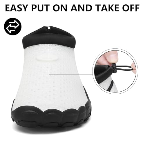 Image of Mishansha Womens Mens Water Swim Shoes Wide Toe Box Barefoot Shoes US Size 5.5-13.5 Women / 3-11.5 Men