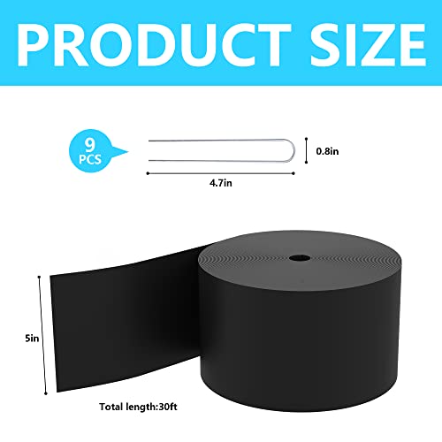 image for Watayo 30 FT Grass Barrier Landscape Edging Coil -5 inch Depth Terrace