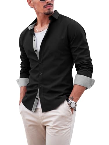 Image of Noble Monk Men's Full Sleeve Shirt | Casual Shirt for Men | Stylish Cotton Blend | Comfortable Everyday Wear | Button Down Clothing | Travel & Outdoor Apparel