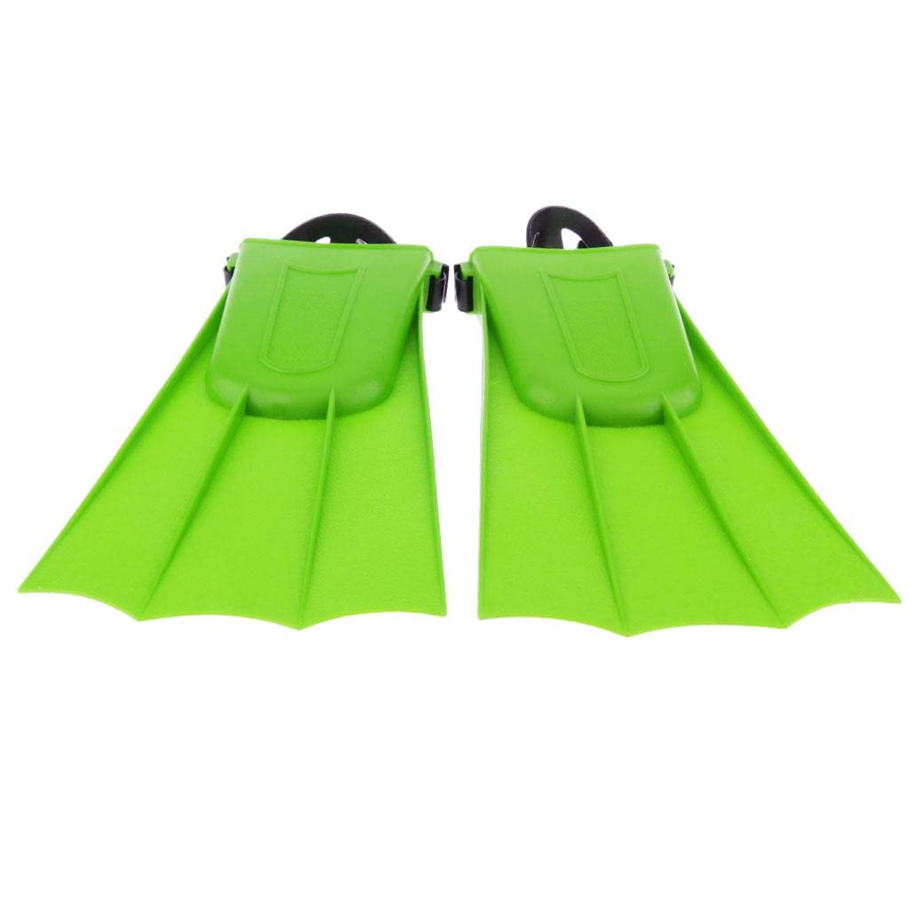 Set di 3 pinne regolabili per adulti, strumenti di apprendimento per nuoto, immersioni, XL, verde, XL, tipo B