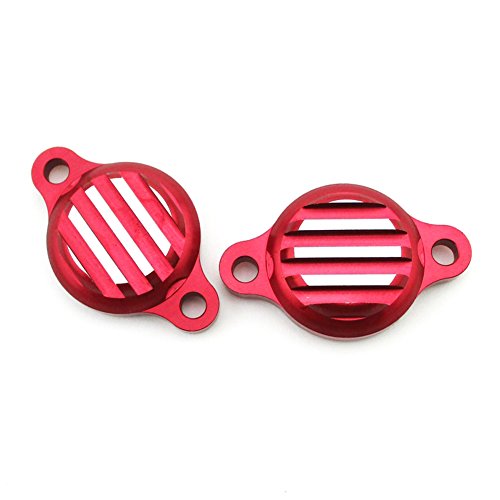 Stoneder, coprivalvola in alluminio CNC rosso per