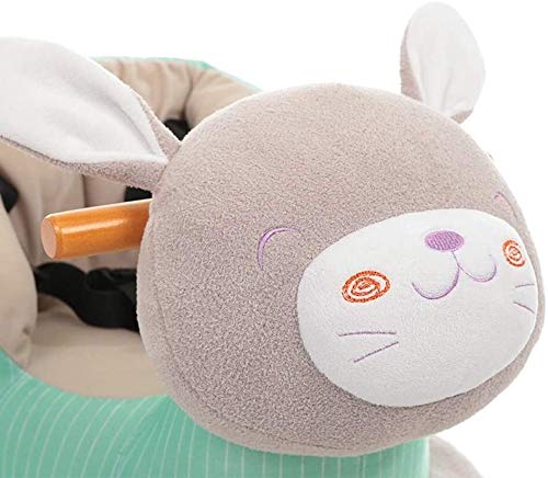 ZHANGYUEFEIFZ Schaukelpferd Plüsch Schaukeltier Pferd Rocking Horse Kinderstuhl Baby Musik Trojanspielzeug Geschenk… – Bild 5