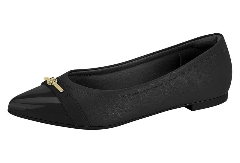 Ballerines plates bout pointu verni et semelles rembourrées chic
