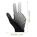 EXCEART Elastic 3 Fingers Show Gloves Billiard Shooters Carom Pool Snooker Cue Sport Gloves Wear on The Right or Left Hand (Black and White)