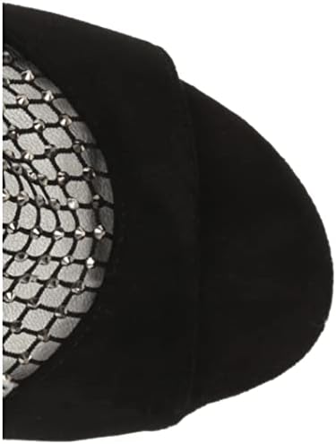 Nine West Women's IMERY2 Heeled Sandal, Black+Hematite, 11 | Image 4
