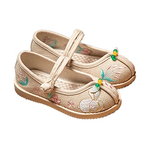 Vintage Style Traditional Handmade Cloth Shoes Girls Embroidered Shoes