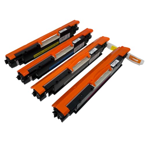 BRAMA CARTUCHOS 4 x Toner Compatible para HP 126A CE310A Pro 100 Colour M175, Pro CP1012, Pro CP1012, Pro CP1020, Pro CP1025 Pro CP1025nw, Pro M275 ENVÍO Desde Madrid, Empresa ESPAÑOLA.