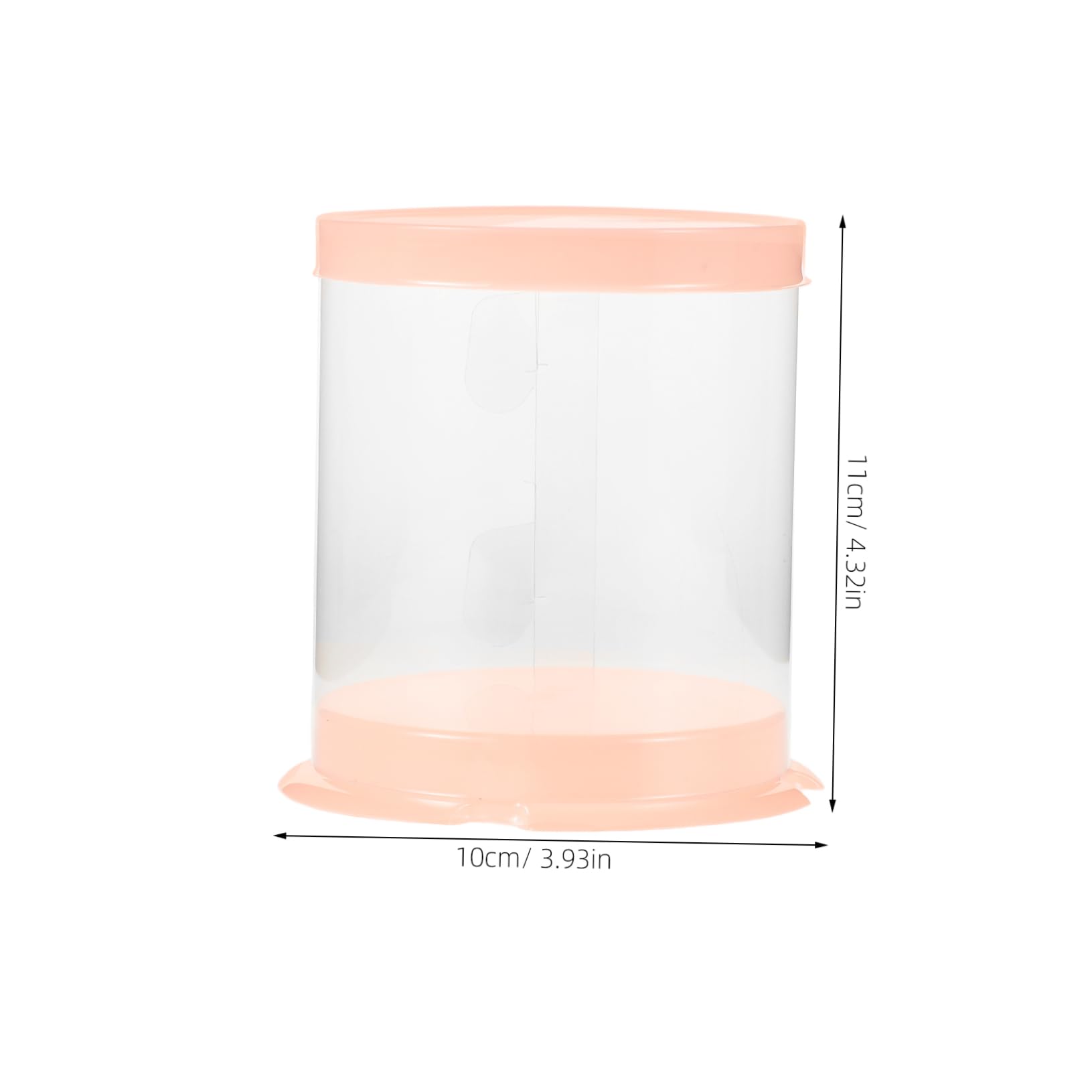 ABOOFAN 10pcs Round Baking Packaging Box Bag for Treats Cupcake Containers Bakery Boxes