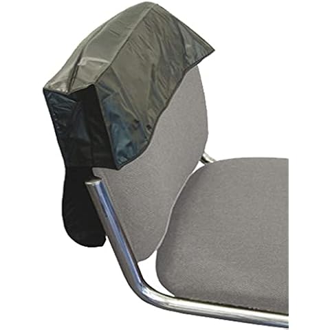 GLAMSA Professional hairdressing PVC chair back covers - Keeps chair clean - Universal size - Perfect for home or salon use - (20 Inch, Black) Cover