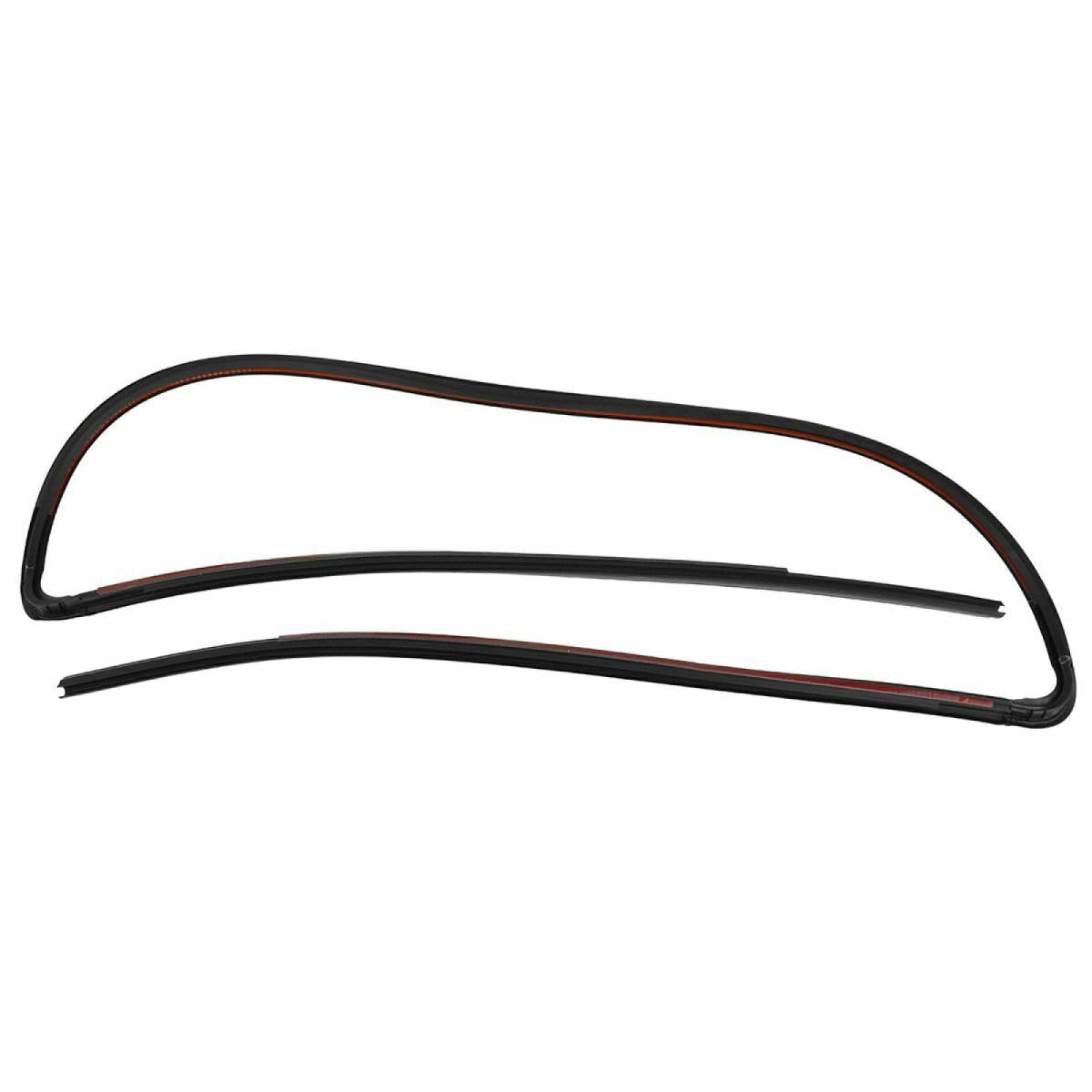 Windshield Reveal Molding Trim Seal Set For 1988-1991 Honda CRX - Left & Right Sides - View #9
