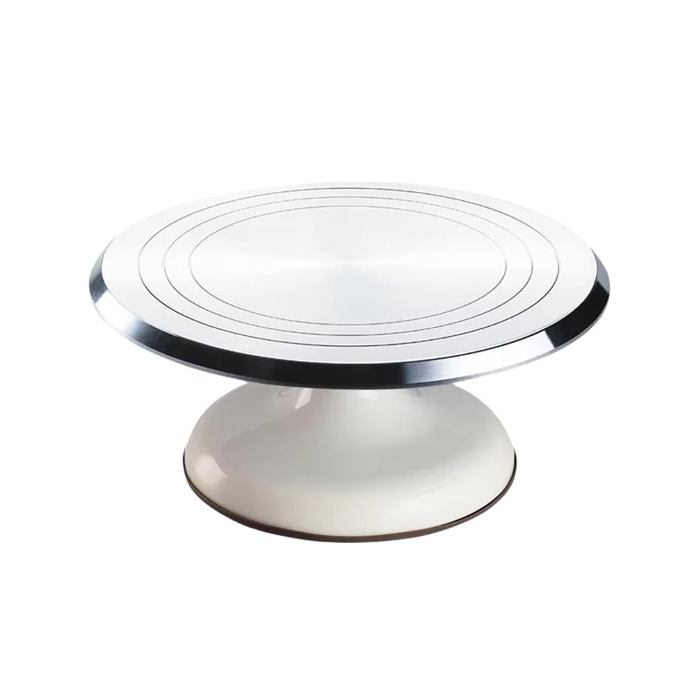 CTRLZS Cake Turntable for Cake Making 12 Inch Aluminum Alloy Stable Rotation Removable and Easy to Clean Bakeware