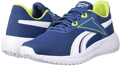 Image of Reebok mens Reebok Lite 3.0 batik blue /acid yellow /ftwr white Running Shoe - 6 UK (GZ0227)