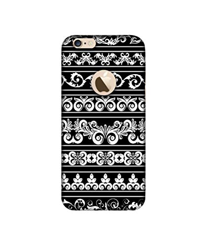 Image of Amazon Brand - Solimo Designer Multi Shape Patterns 3D Printed Hard Back Case Mobile Cover for Apple iPhone 6 / 6S (Logo Cut)