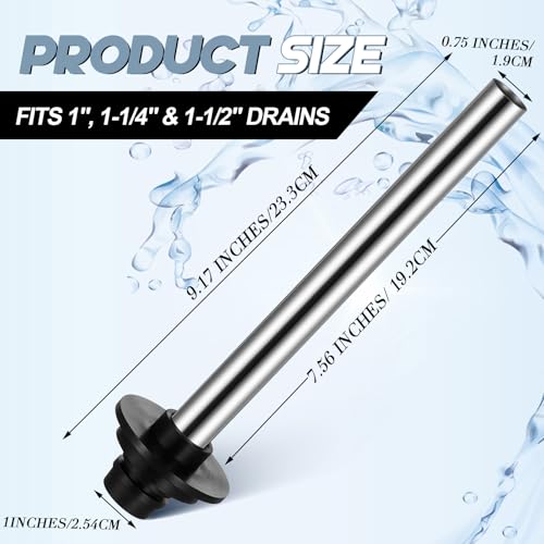 Image of Tandefio 1 Pcs Universal Sink Overflow Pipe Stainless Steel Sink Stopper Strainer Pipe Overflow Plug Bathroom Pipes Fittings for Commercial 1 inch, 1-1 /4 inch, 1-1 /2 inch Drain
