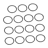 Abaodam 15個 小さなサイレンサーリング トランペット交換部品 トランペットリング トランペットのミュート練習 コルネットスライドリング コルネットリング トランペットのOリング ゴム