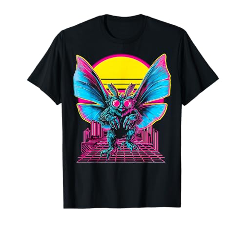 Mothman Cryptozoology Cryptid Vaporwave Esthétique Rétro T-Shirt
