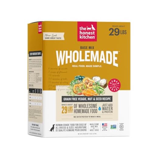 The Honest Kitchen Human Grade Dehydrated Dog Food, Grain Free Veggie, Nut & Seed Base Mix for Dogs - 7lb (Makes 12;bs)