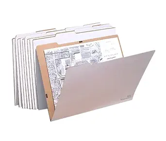 AOS Flat Storage File Folders - Pack of 10, Holds Flat Items up to 18