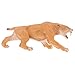 en Plastique Réaliste La Faune Jungle des Animaux De La Forêt Tigre à Dents De Sabre Action Figure Jouets Playset, Eduactional Jouets pour Enfants Tod