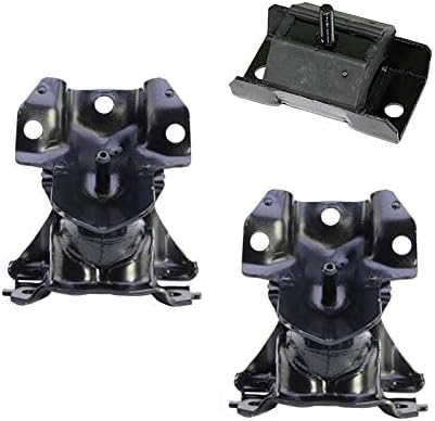 K2643 Engine Motor & Transmission Mount Kit 3PCS Compatible with Fits 2007-2013 Chevrolet Silverado 1500 4.8L RWD/2007-2013 GMC Sierra 4.8L RWD | 3232 3232 2811