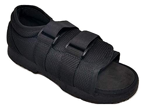 Vakly Post OP Shoe - Lightweight with Adjustable Strap – Post Surgical Boot [Men's Shoe Size 6-8] Broken Toe/Foot Fracture - Fits Right and Left Foot (Male - SMALL)