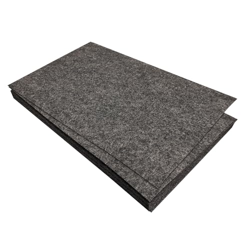 Jtnohx Stiff Felt Sheets, 11 Pcs Felt Fabric, 17.78×28.7cm Colour Fabric Square for Crafts Craft Material for Sewing(Dark Grey)