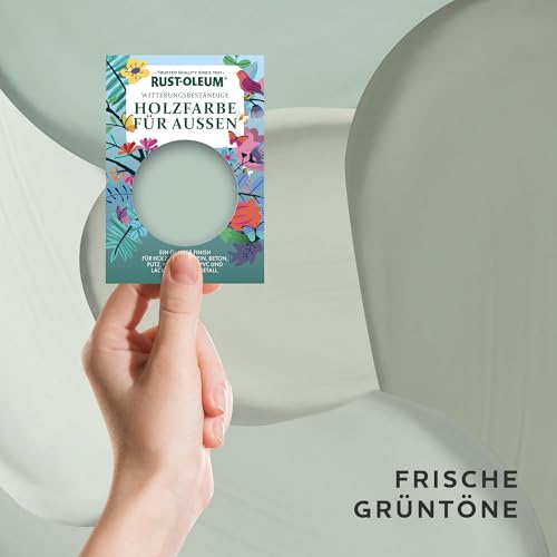 Rust-Oleum Holzfarbe Für Aussen Testerbox - Frische Grüntöne - Hochglanz