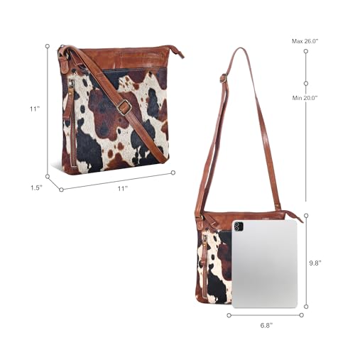 Image of Leather Crossbody Bags for Women - Ladies Sling Handbags - Medium Cross body Purses Handbags - Purses For Women
