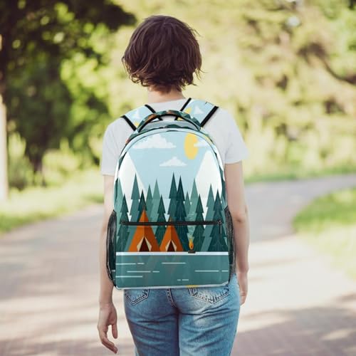 Sac à dos d'école multicolore de 29.4x20x40cm pour adolescents
