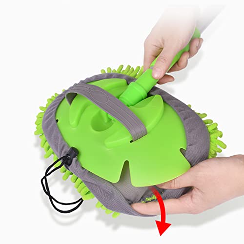 Image of Wolpin Car Duster Microfiber Flexible Duster Car Wash | Car Cleaning Accessories | Microfiber | Brushes | Dry /Wet Home, Kitchen, Office Cleaning Brush Extendable Handle