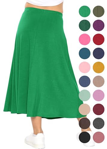 Image of STRETCH IS COMFORT Girls Skirts Flowy A Line Knee Length and Ankle Length | Elastic Waist, Kids School Skirt, Girls Maxi Skirt, Black Skirt For Girls, Faldas Para Ninas, Girls Long Skirt, Long skirts