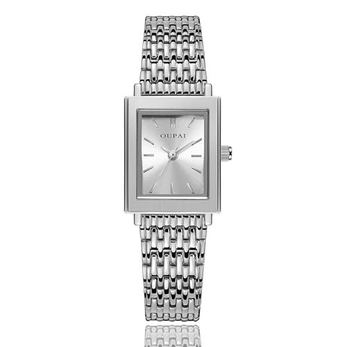 Montre à quartz rectangulaire femme discrète et étanche pour le quotidien