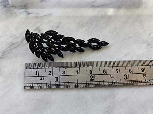 Art Deco 1920's Great Gatsby Angel Wings Eagle Wings Gothic Earrings Rhinestone Retro Statement Earrings Dangling Earrings Chandelier Long Drop Earrings for Women4